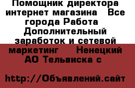 Помощник директора интернет-магазина - Все города Работа » Дополнительный заработок и сетевой маркетинг   . Ненецкий АО,Тельвиска с.